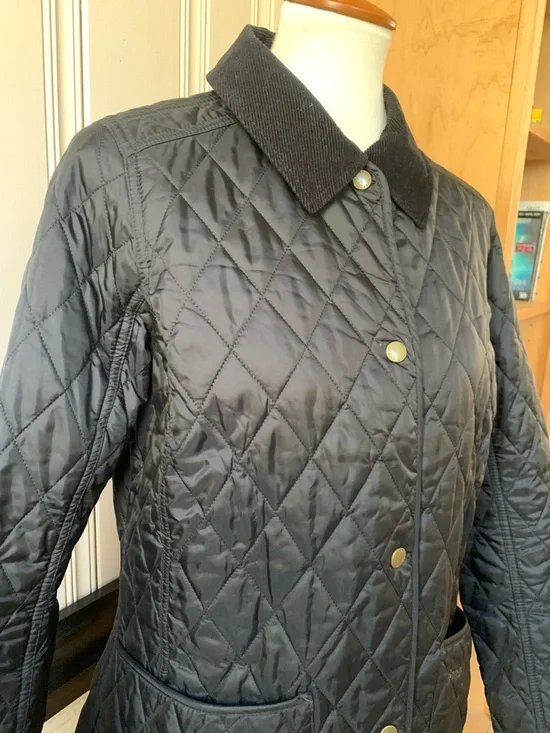 BARBOUR JACKET QUILTED LIGHTWEIGHT BLACK LARGE - Picture 5 of 11